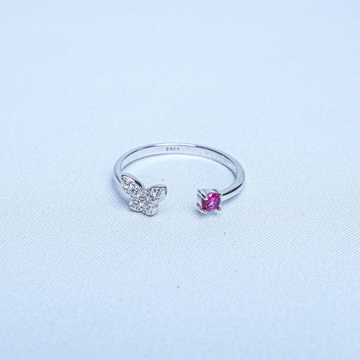 925 Sterling Silver Dreamy Butterfly Women Ring