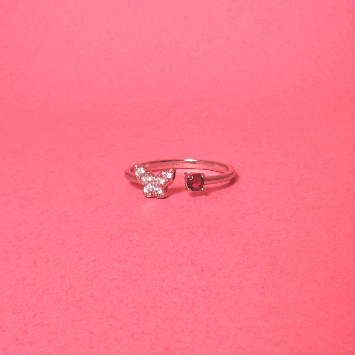 925 Sterling Silver Dreamy Butterfly Women Ring
