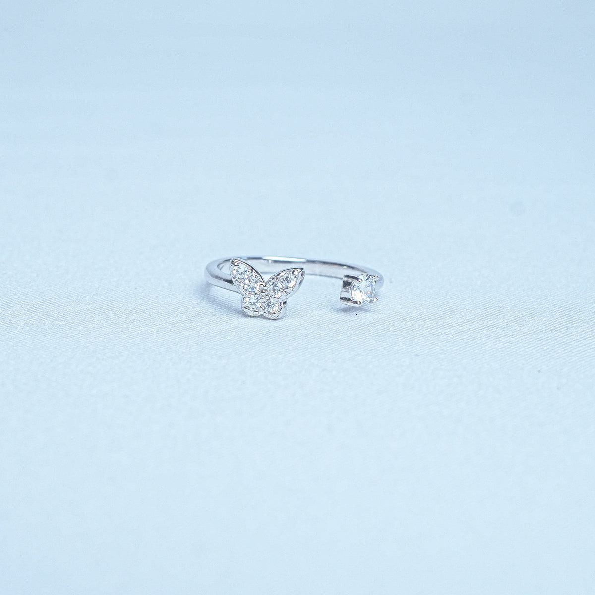925 Sterling Silver Dreamy Butterfly Women Ring