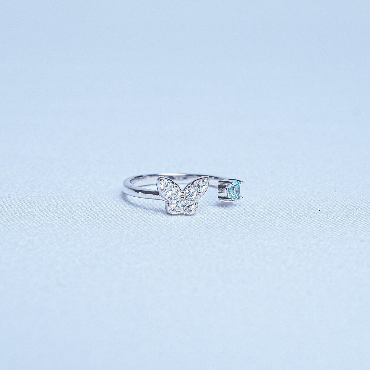 925 Sterling Silver Dreamy Butterfly Women Ring