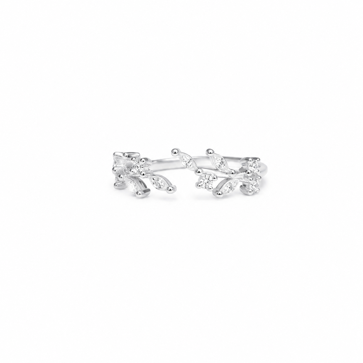 Silver Willow Leaf Ring