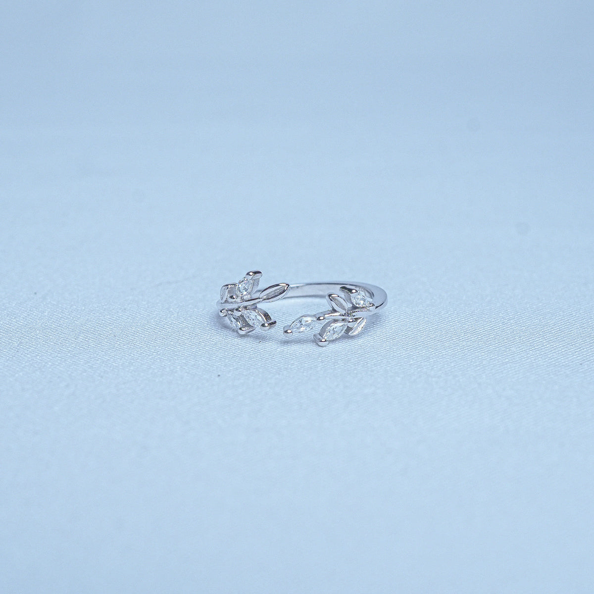 925 Sterling Silver Leaf Whisper Women Ring