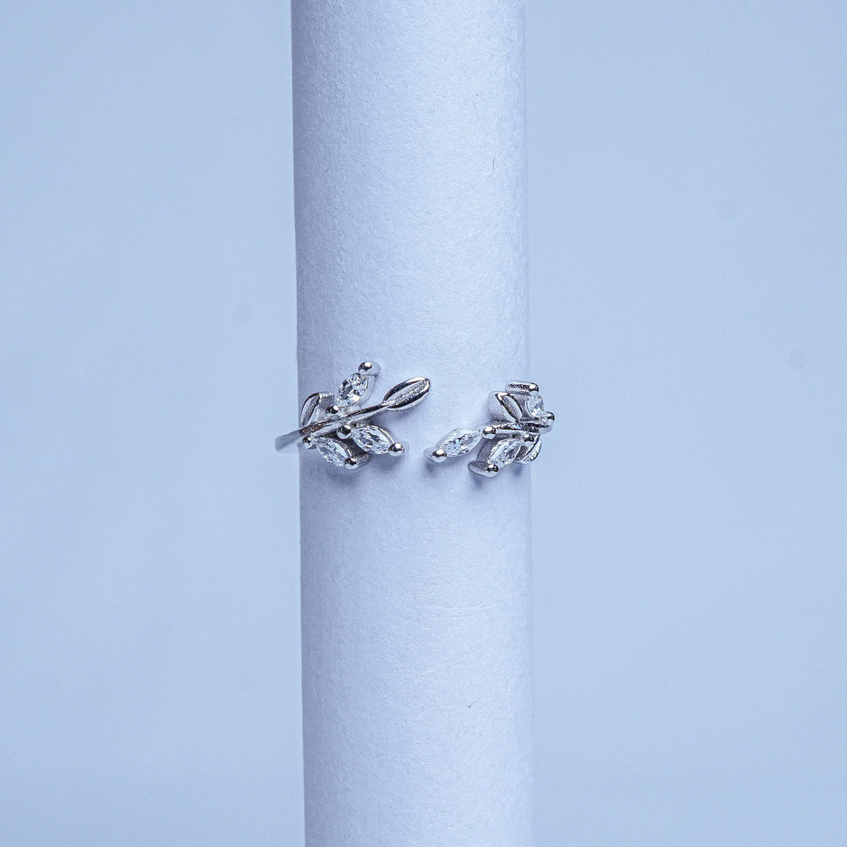 925 Sterling Silver Leaf Whisper Women Ring
