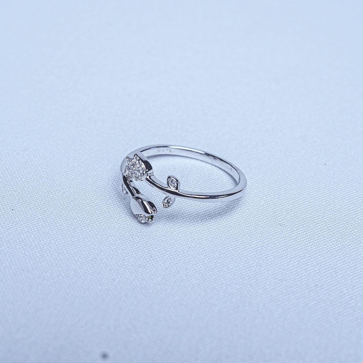 925 Sterling Silver Garden Tulips Women Ring