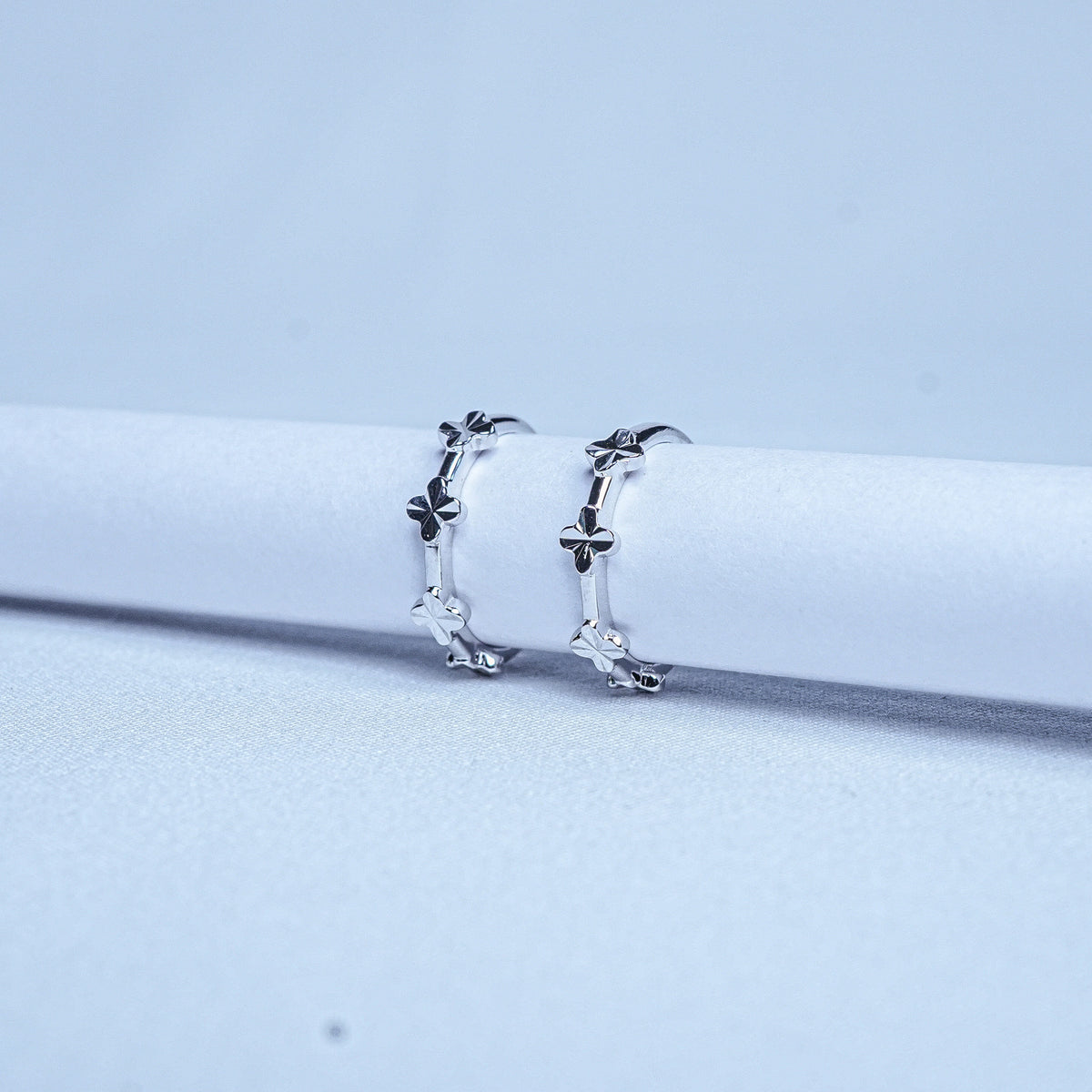 925 Sterling Silver Lucky Clover Bloom Women Toe Ring