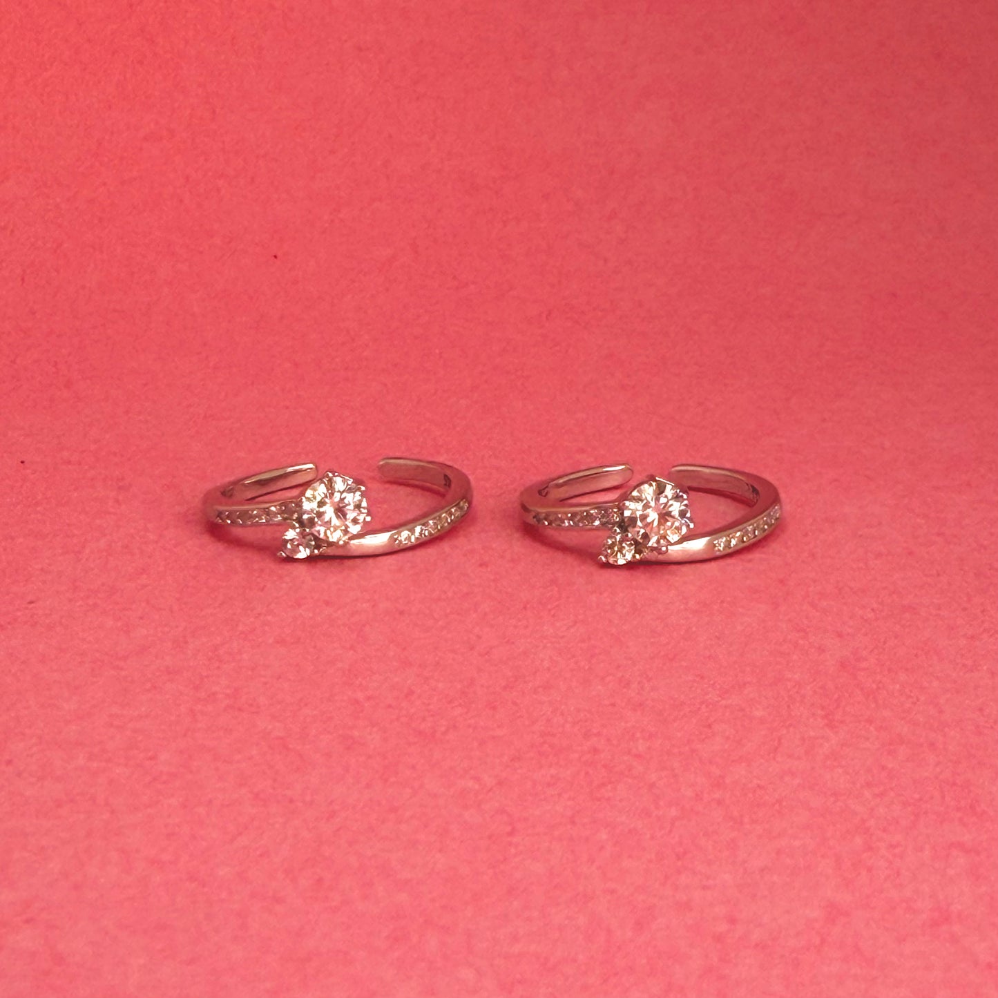 925 Sterling Silver Royal Stone Women Toe Ring