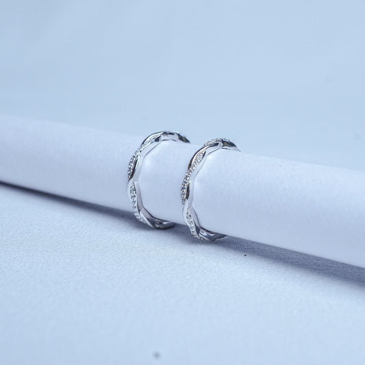 925 Sterling Silver Infinity Twist Women Toe Ring