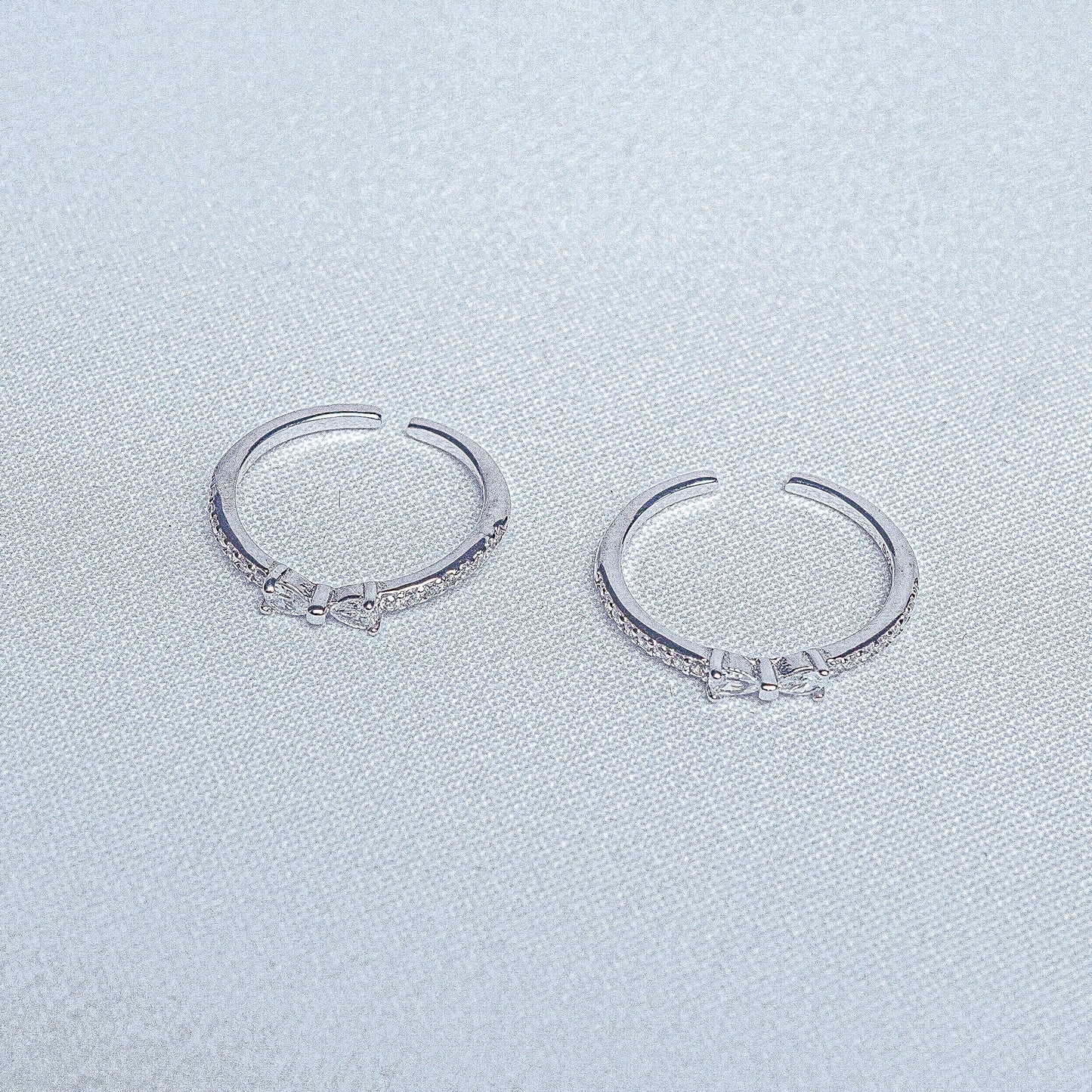 925 Sterling Silver Angel Bow Women Toe Ring