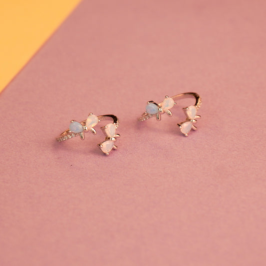 925 Sterling Silver Flower Cocktail Toe Ring