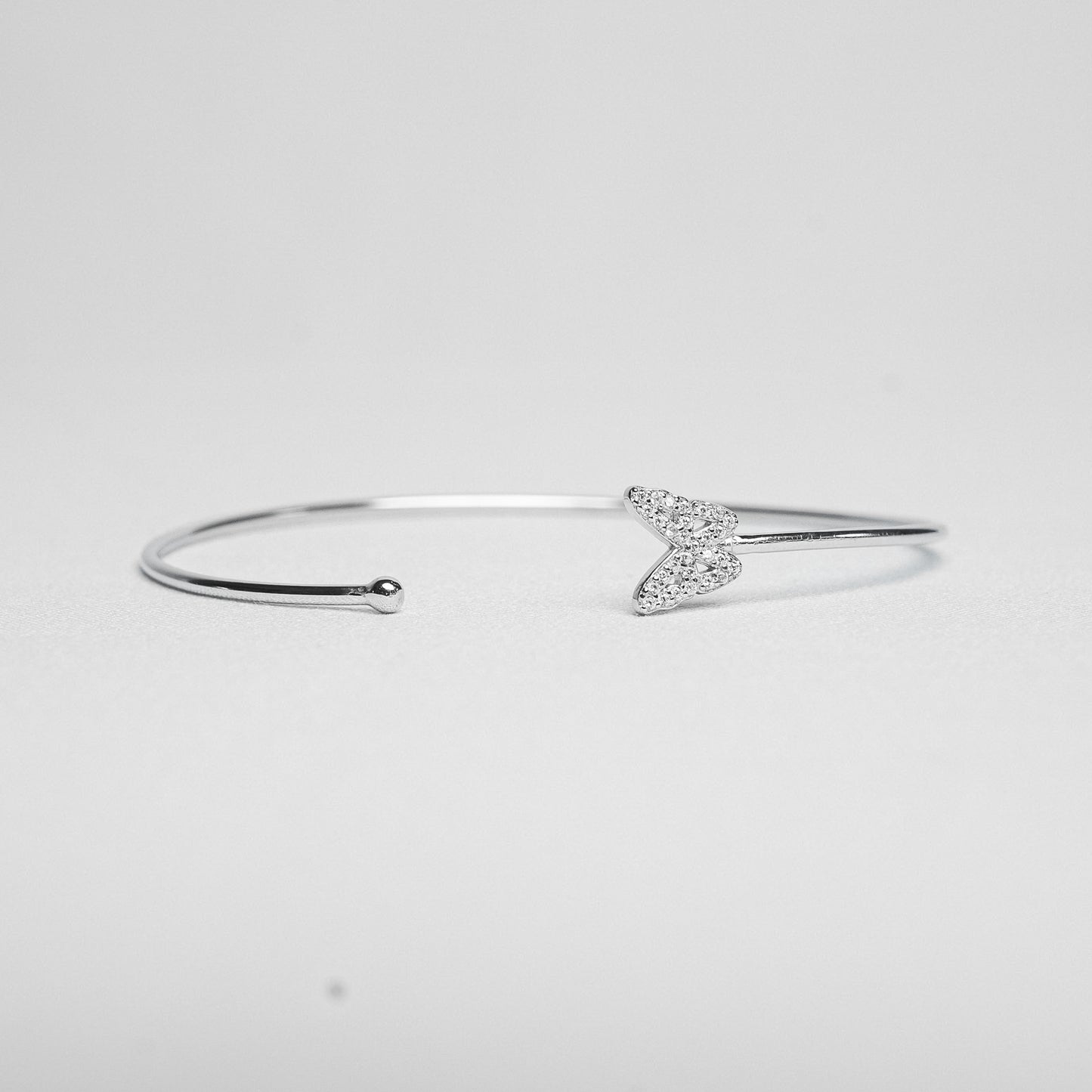 Silver Dreamwing Butterfly Hand Cuff Bracelet