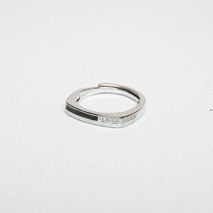 Silver Eternal Bond Couple Rings