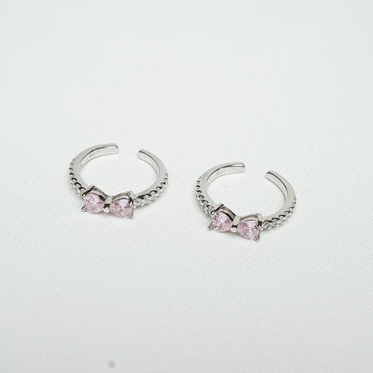 Silver Feminine Bow Detail Toe Ring