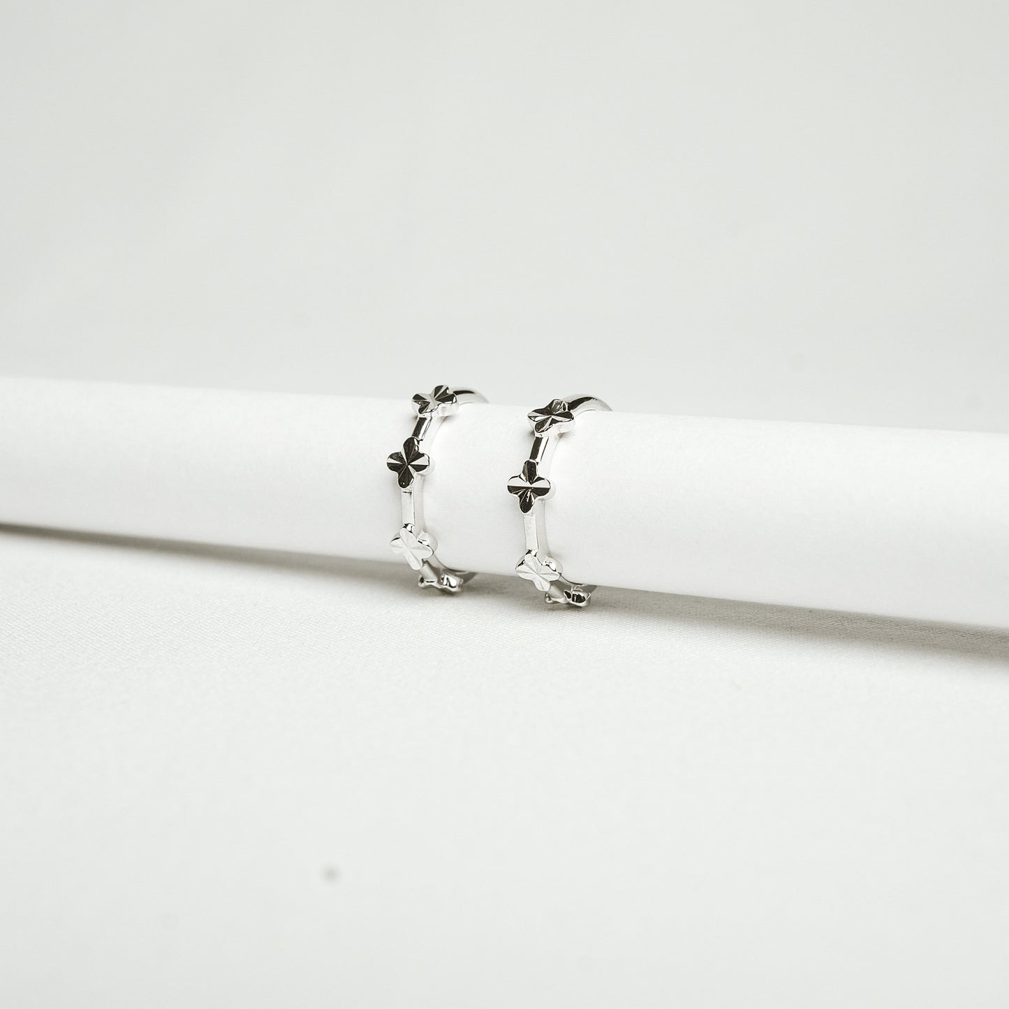 Silver Lucky Clover Bloom Toe Ring