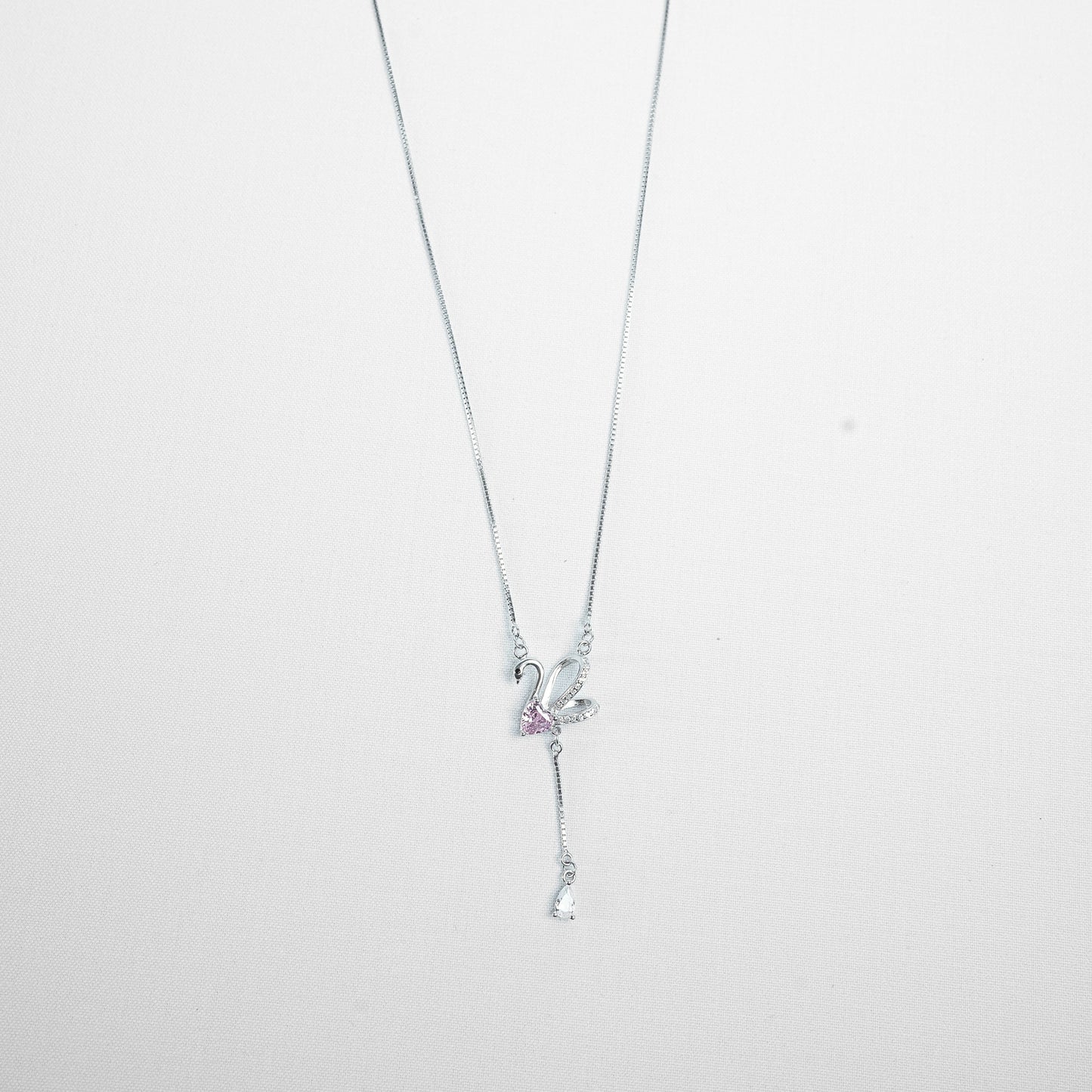 Silver Luxe Swan Pendant Chain