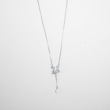 Silver Luxe Swan Pendant Chain